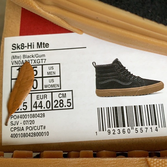 VANS SK8-HI MTE BLACK/GUM WMNS - Picture 13 of 16
